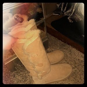 UGG Classic Tall Triplet Bailey Button Boots